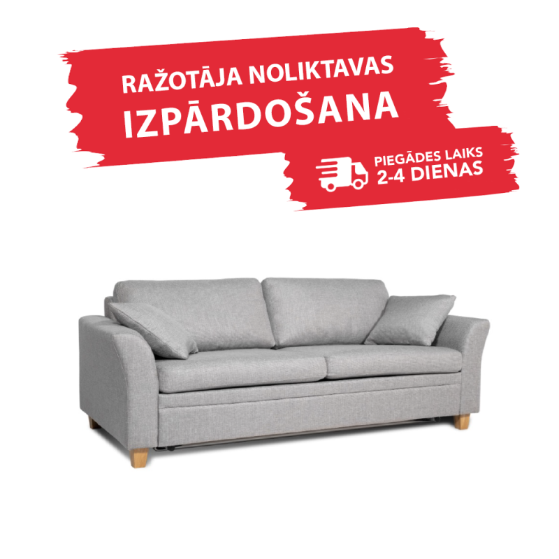 Sofa SONIA (Double, extendable) (Grey)